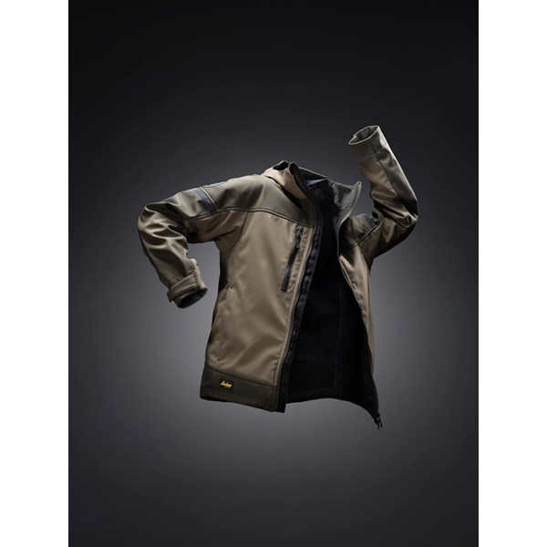 1226 Snickers Softshell Stretch Jas met kap